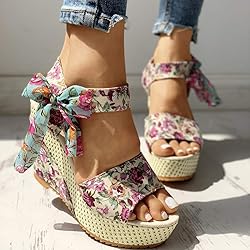 Gibobby Sandals for Women Wedge,Womens Espadrilles