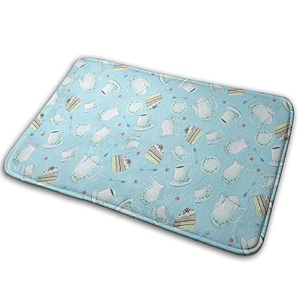 Amazon Com Non Slip Entrance Floor Mat Coffee Pot Teapot Spoons