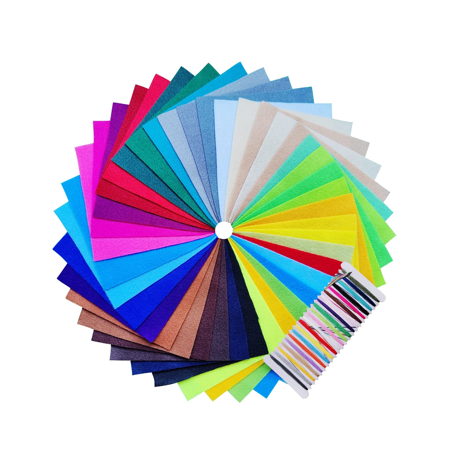 Colour Felt Sheets, Stiff Felt Fabric, 20X30CM Craft Fabric, 40 Colours Square Sheets for Craft and Sewing Projects