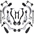 HAWK BROTHER Suspension Kit Front Left Right Upper Lower Forward Rearward Control Arm w/Bushings Ball Joint Replacement for Lexus LS460-4861059095 4861059135 MS861076-16Pcs Set