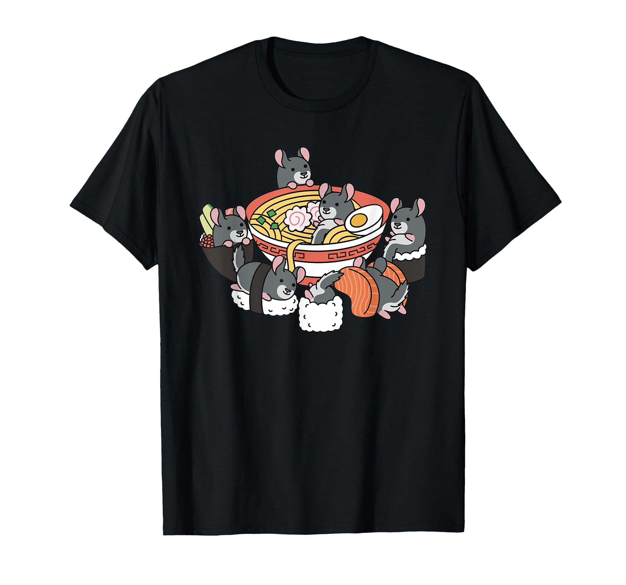 Ramen Sushi Chinchilla Pet T-Shirt