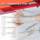 CURECARE Carpal Tunnel Wrist Splint Adjustable 2 Straps S/M Right Gray view 3