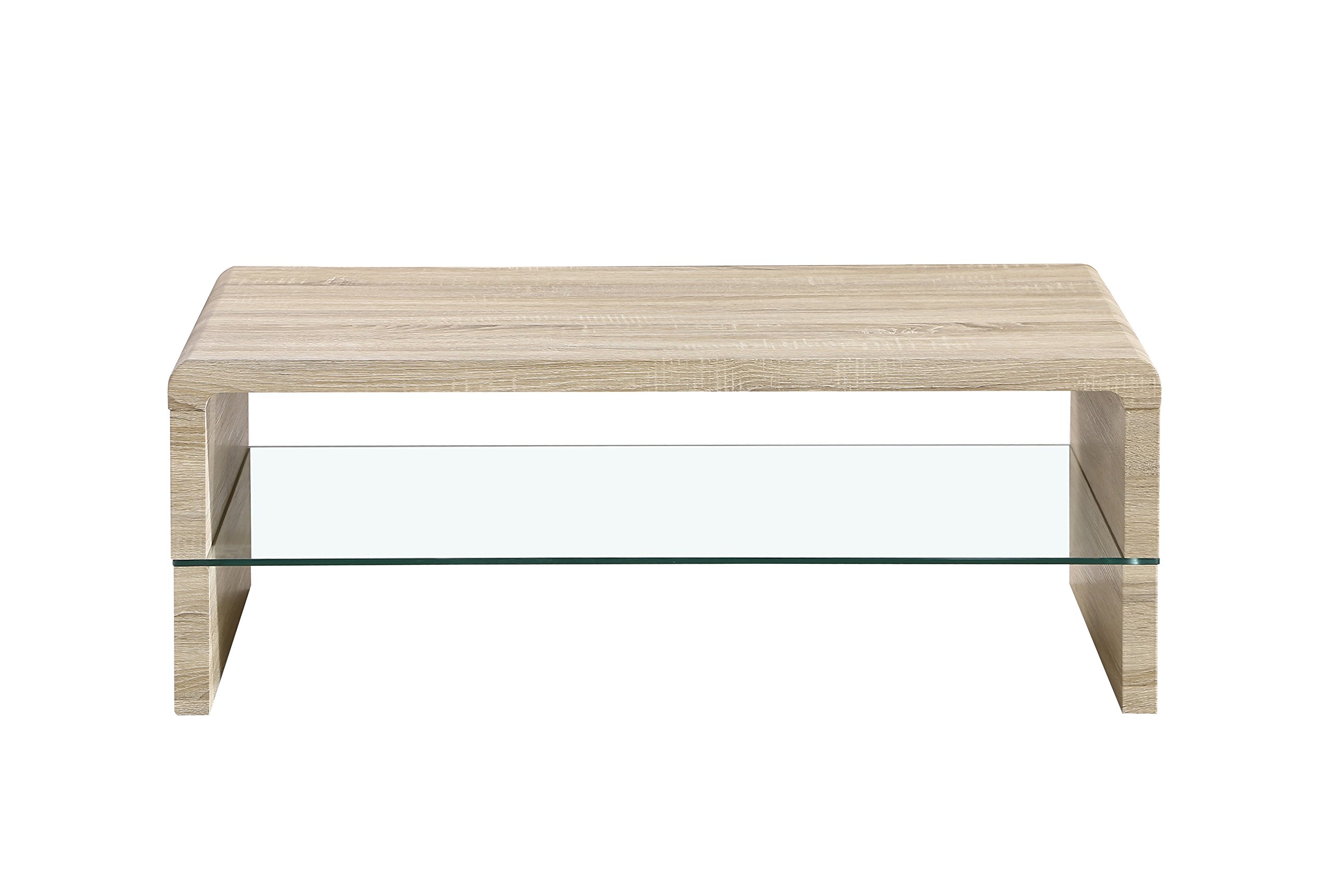 Moderner Sofa Beistelltisch In Sonoma Eichenholz Optik Hellbraun 60 X 110 X 41 Cm Cavadore Couchtisch Fred L X B X H Mit Ablage Niedriger Tisch Mit Glaseinsatz Und Viel Stauraum Sidra Hospital