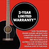 Fender CD-60SCE Dreadnought Walnut Fingerboard Black with Free Lessons view 6