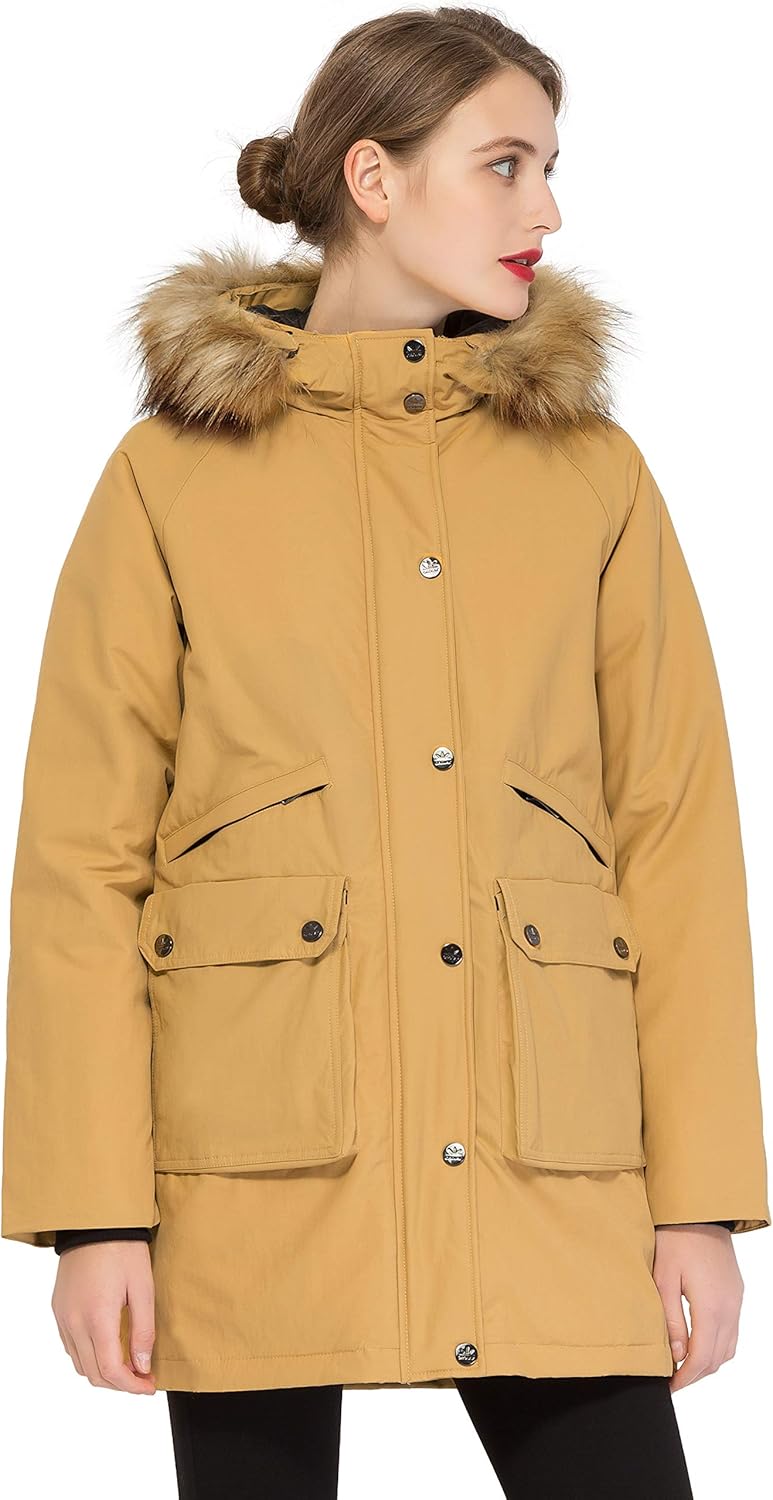 winter jacket womens with fur hood