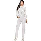 AvaCostume Womens Classic Adjustable Strap Jean Overalls