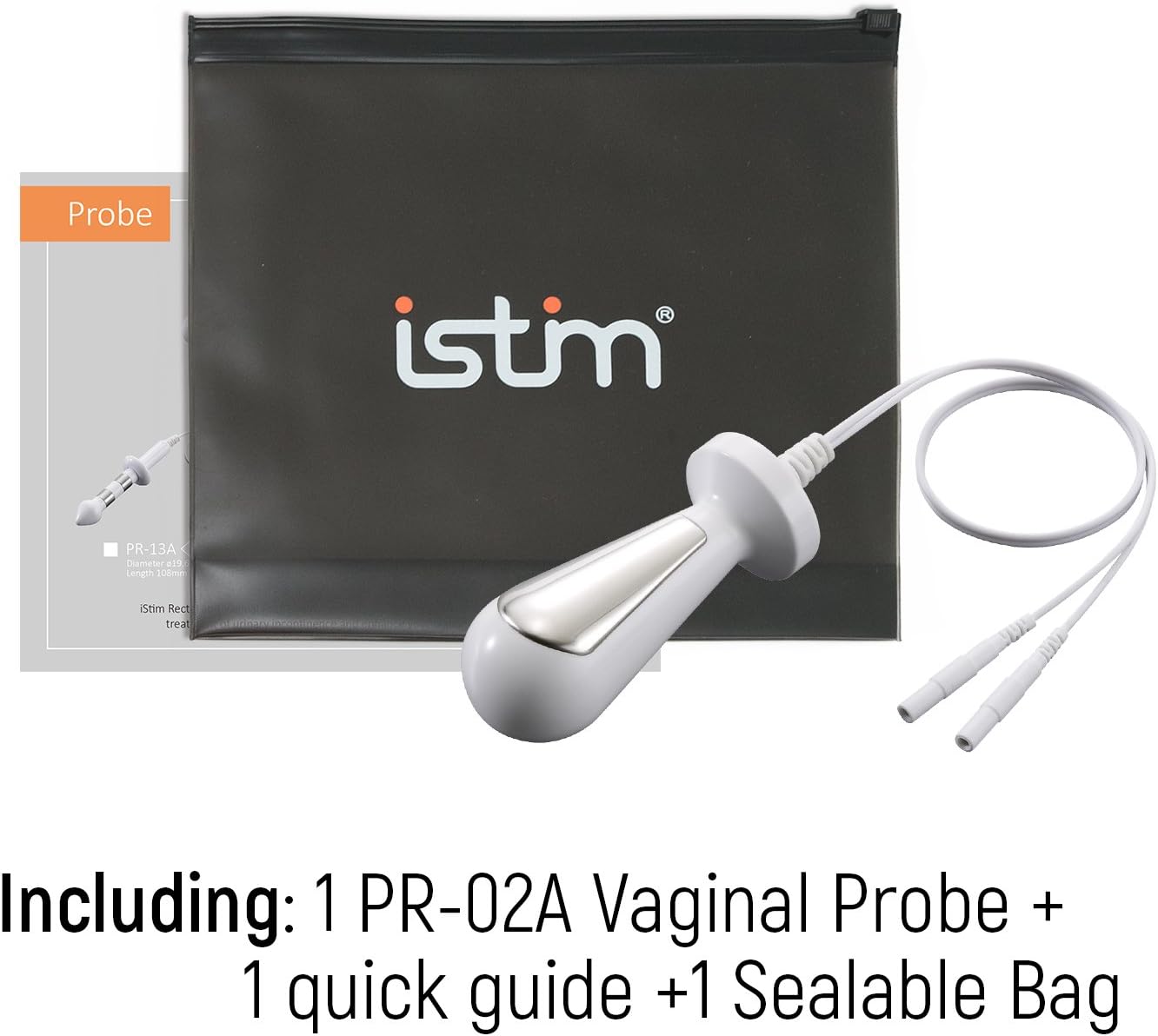 iStim PR-02 Probe for Kegel Exercise, Pelvic Floor Electrical Muscle Stimulation, Incontinence - Compatible with TENS/EMS: Health & Personal Care