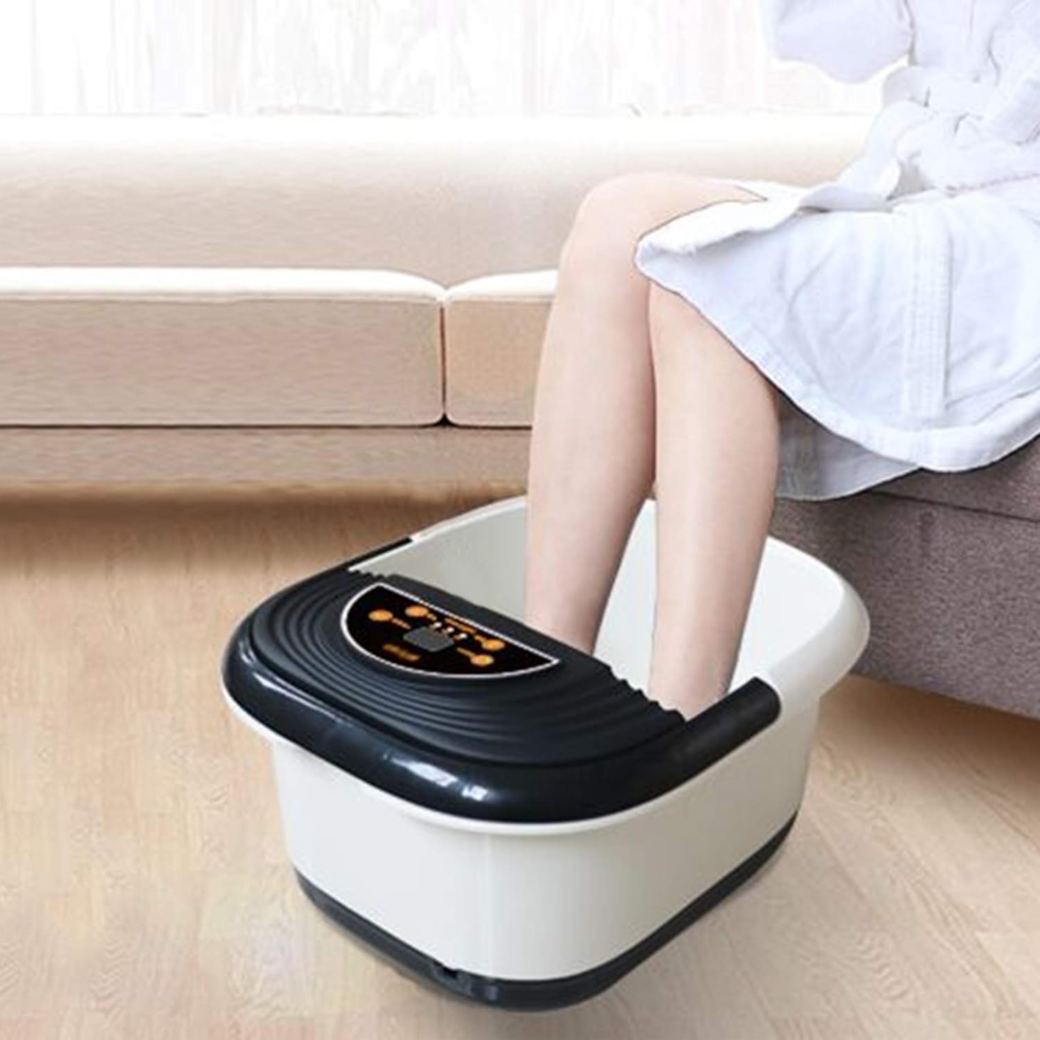 yosager Foot Bath Spa with Heat, Bubbles Jets, Foot Massager with Digital Temperature Control, Infrared Relieve Stress, Pedicure Spa, 20 Massage Rollers: Beauty