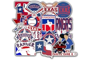BESSER ASSOCIATES 28 PCS American Baseball Team Stickers for Water Bottle, Laptop, Bicycle, Computer, Motorcycle, Travel Case, Car Decal Decoration Sticker 2-2.5 inches