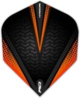 Red Dragon Hardcore Radical Black & Orange Dart Flights Standard 12 Pack view 3