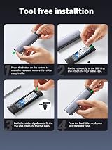 UGREEN M.2 NVMe Enclosure USB 3.2 Gen 2 10Gbps Aluminum Tool-free 2230-2280 view 7