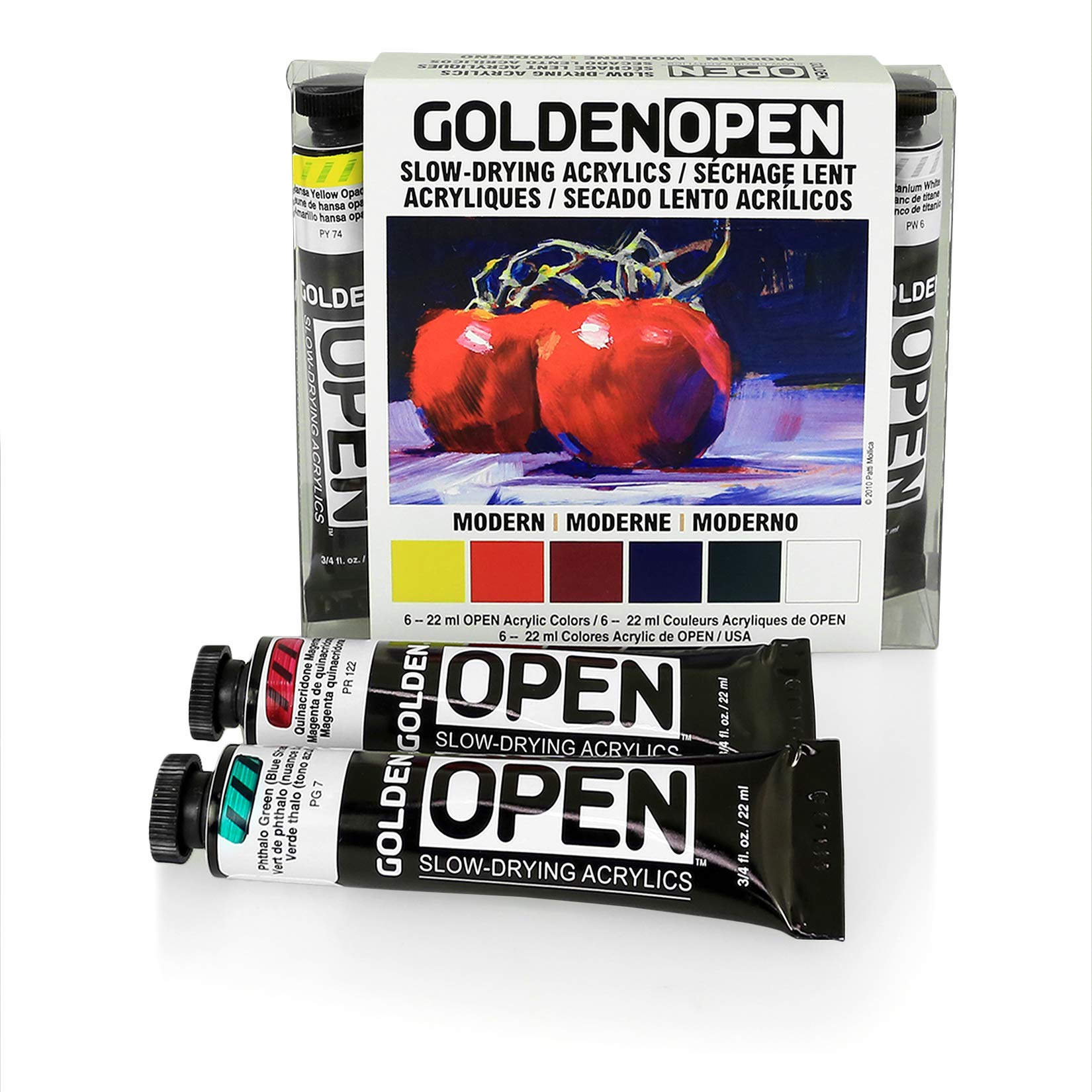 Golden Open Acrylics Introductory 6 Set - 22ML, MODERN