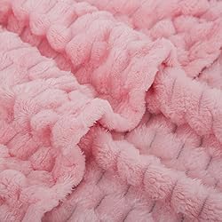 Puncuntex Light Pink Throw Blanket 90"×90" inches