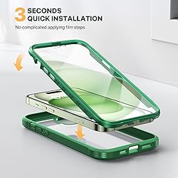 Diaclara Designed for iPhone 15 Case, Full Body