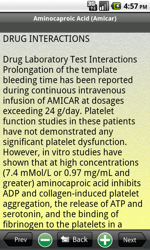 Drug Interactions (A-Z)