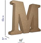 Habercrafts Large Wooden MDF Letter S 13cm High Capital Letter view 3