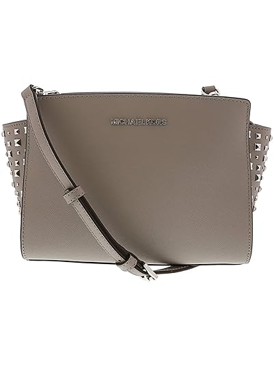 mk selma studded messenger