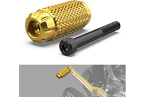 NICECNC Gold Gear Shift Lever Peg Shifter Peg Gear Lever Pedal Compatible with Harley Dyna Fat Bob FXDF 2010-2017, Replacement for 33600383,33600384, See Fitment