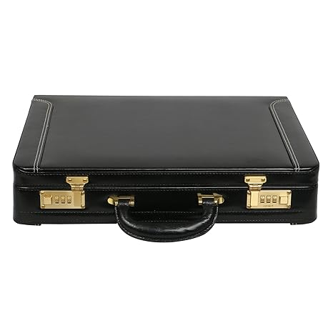 C Comfort Genuine Leather Expandable Office Bag Briefcase