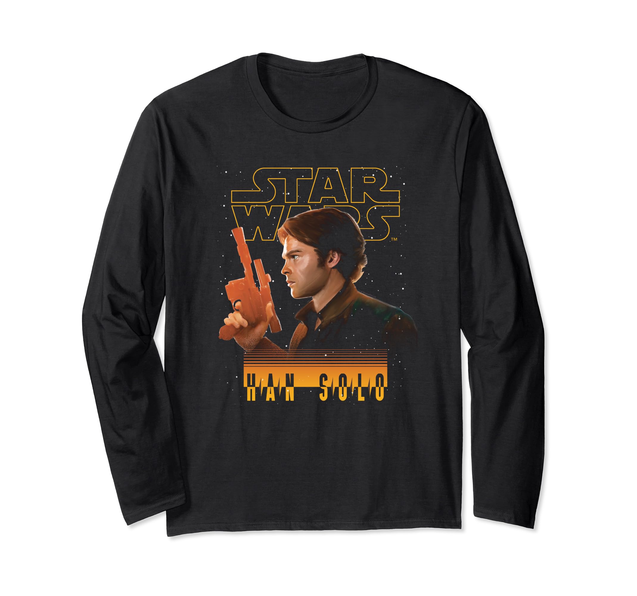 Star Wars Han Solo Movie Hero Side View Long Sleeve T-Shirt