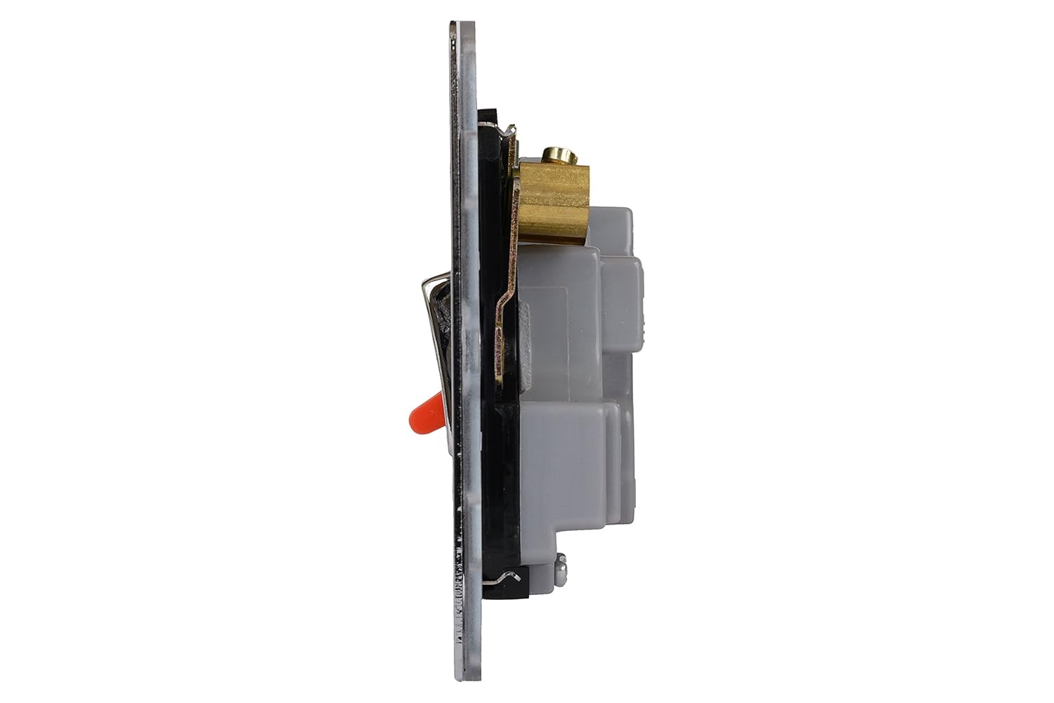 Schneider Electric Ultimate Screwless Flat Plate, Switched Single Cooker Control Unit with Socket - Image 4