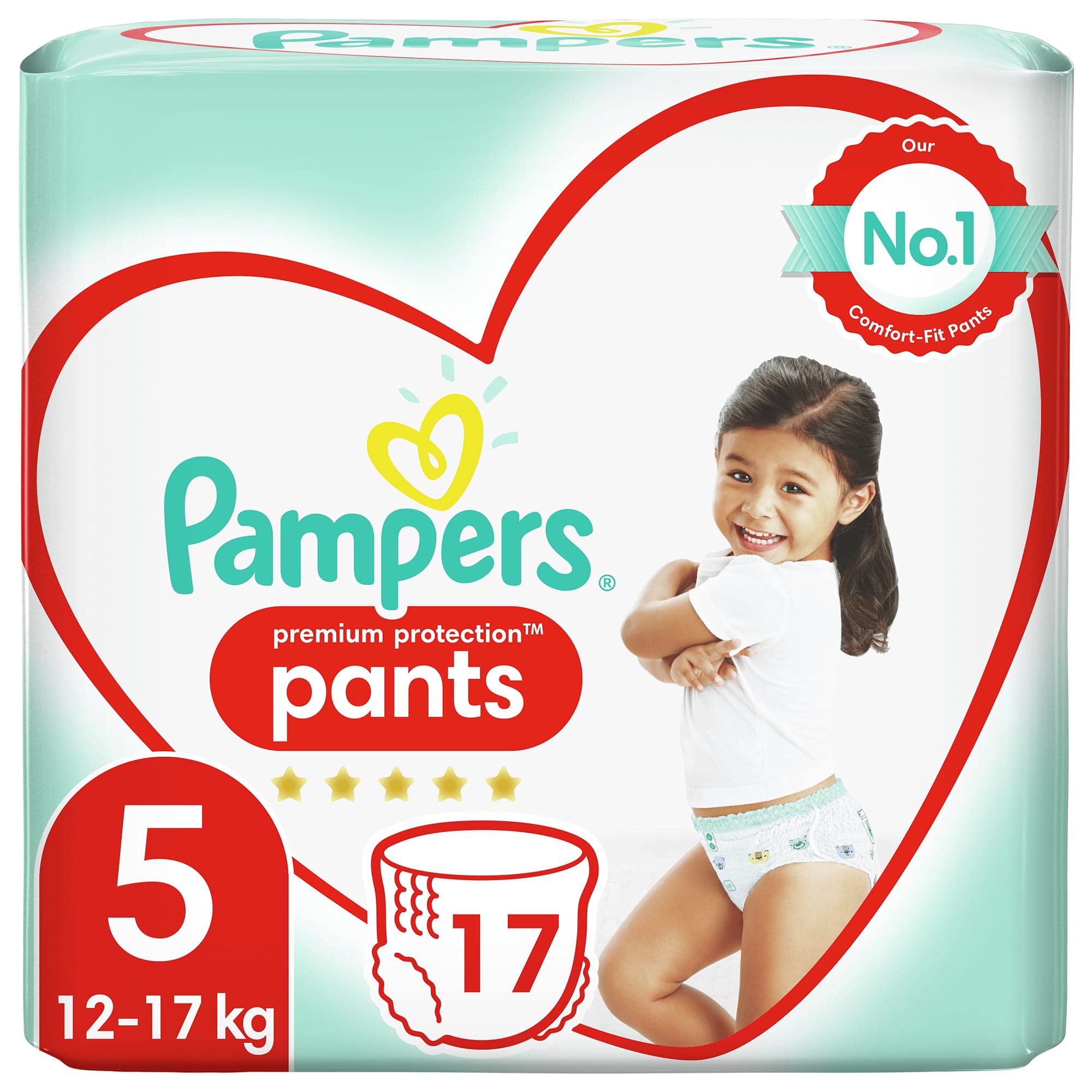 Pampers Active Fit Nappy Pants Size 5, 12-17kg, 17 Nappies
