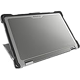 Gumdrop SlimTech Custom Case Fits Dell Latitude 7350 | 7340 (2-in-1) - Lightweight Protection, Rubberized Thread on Sides, Seamless Asset Tagging, Embelishment Friendy for School or Work - Black