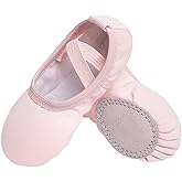Stelle Canvas Ballet Shoes Toddler Girls Ballet Slippers No-Tie Boys Dance Shoes