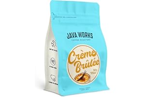 Java Works Coffee - Crème Brulee Flavoured Coffee | 340 grams | Medium Roast | Whole Bean