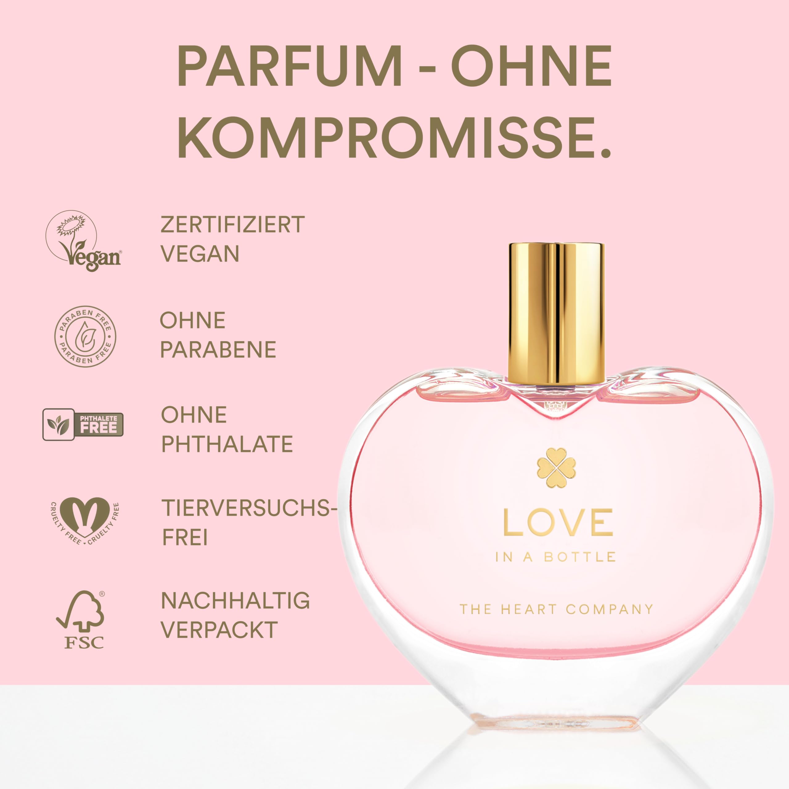 LOVE in a bottle - Parfüm Damen 75ml | Eau de Parfum für Frauen | Parfum Damen | Geburtstagsgeschenk für Frauen | Damen Parfüm | Vaporisateur Spray 3