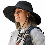 HUAMULAN Men Wide Brim Sun Hat Summer Women Unisex