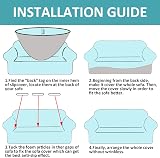 Teynewer Thick Velvet Sofa Cover 4 Seater Red High Stretch Non Slip view 4