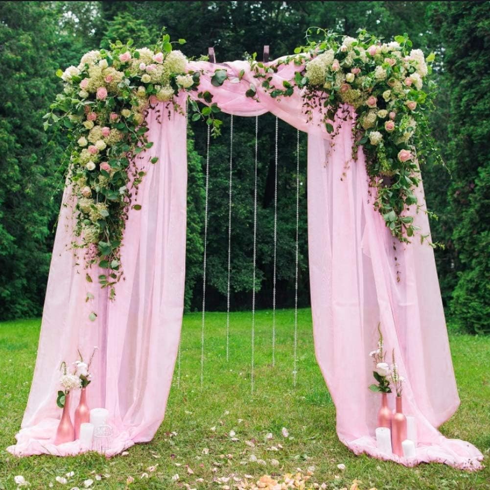 Best pink sheer table runner