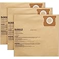 3 Pack DEWALT Dust Bag DXVA19-4101, for 6-10 Gallon Wet/Dry Vacuum, DEWALT Vacuum Bags, Compatible with DXV06P DXV09P DXV09PA