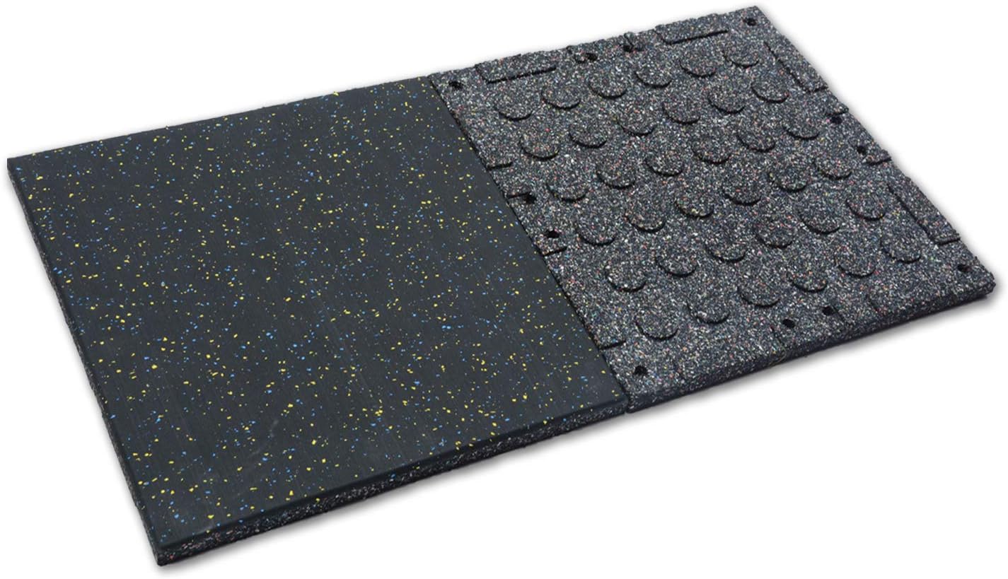 Nisorpa Eco-Sport Floor Tiles 20x20'' Heavy Duty Interlocking Floor Mat 1in Rubber Playground Tile Indoor Protective Gym Covering Anti-Slip Exercise Flooring for Home Workout Bodyweight : Sports & Outdoors