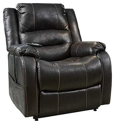 Signature Design by Ashley Yandel Power Lift Recliner Black