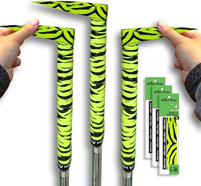 Alien Pros Golf Grip Wrapping Tapes 3-Pack Neon Yellow Tiger