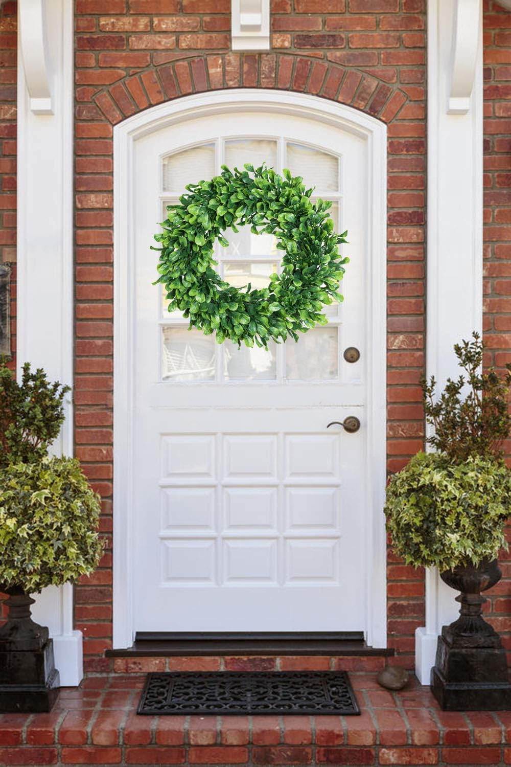 Artificial Flowers Green A Forevercute 16 Artificial Plastic Wreaths Flowers Arrangements Front Door Wall Home Garden Office Wedding Decor Home Kitchen