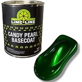 LiME LiNE Candy Pearl Basecoat &ndash; All-In-One Base, Pearl &amp; Candy Color | Tri-Stage Look in One Step | Full-Coverage Candy Look: Must be Cleared with 2K Clearcoat (Organic Green, 1 Pint)