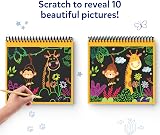 Skillmatics Scratch Art Book for Kids Animals Craft Kit 30+ Scratch Stickers view 4
