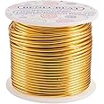 BENECREAT 12 17 18 Gauge Aluminum Wire (12 Gauge,100FT) Anodized Jewelry Craft Making Beading Floral Colored Aluminum Craft W