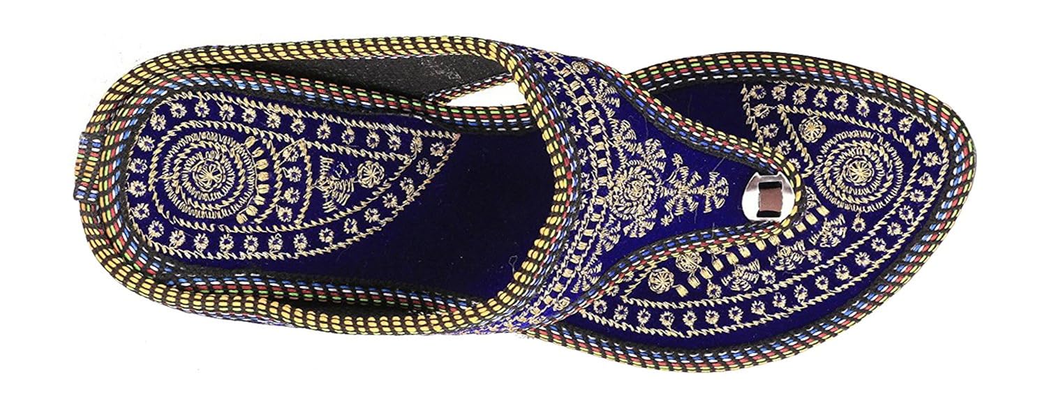 red choice collection women's velvet indian ethnic footwear