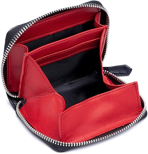 Amazon Joknet 財布 レディース 二つ折り 可愛い Rfid スキミング防止 サイフ メンズ レザー コインケース 小銭入れ ミニ財布 コンパクト 軽量 ブラック F Joknet ジェイ オー ケーネット 財布