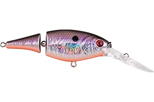 Berkley Flicker Shad Jointed Fishing Lure, Slick Smelt, 1/3 oz, 2 3/4in | 7cm Crankbaits, Size, Profile and Dive Depth Imitates Real Shad, Equipped with Fusion19 Hook