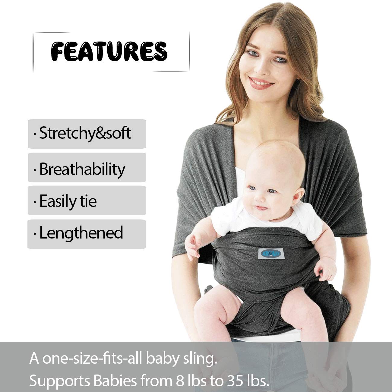 lazy monk baby sling wrap