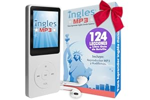 Curso de INGLES MP3, Aprende Ingles en 3 Meses, CURSO DE Ingles (Incluye reproductor mp3 compacto con 124 Lecciones + Libro Guía)