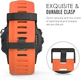 MoKo 6 Pack Silicone Bands for Garmin Fenix 3 5X Tactix Descent Mk1 w/Tools view 4