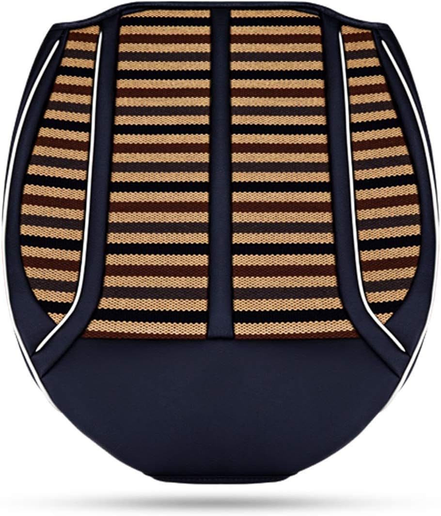 PeiXuan2019 Car Driver Seat Cushion, Stylish Striped Pattern Car Seat Cushions Breathable Comfy Auto Front Seat Protector Pad Mat