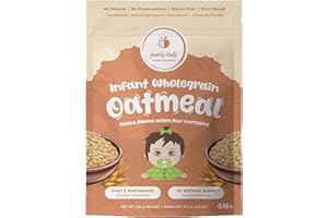 Purely Kids Organic Canadian Wholegrain Oatmeal, All Natural, Dairy Free,Gluten Free, Plant Based, 250g, 6M+