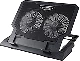 LAPTOP COOLER STAND 2 LARGE FANS TILT FOR 15 17 INCH LAPTOP COOLING PAD L136
